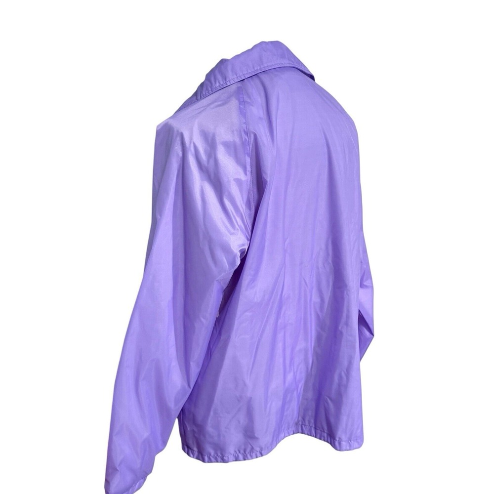 Vintage NOS 1980s Lilac Wind Breaker Jacket Current Seen Size M Snap Front New!! - Picture 3 of 8